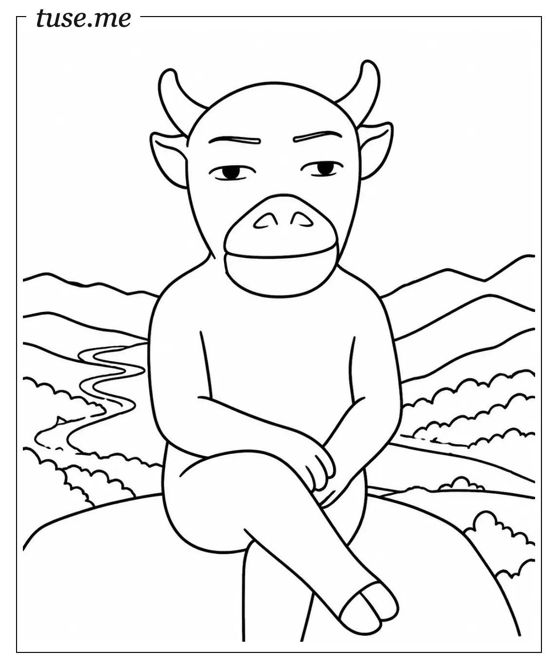 涂色画
